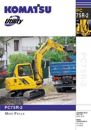 Excavadoras de orugas Komatsu PC75R-2
