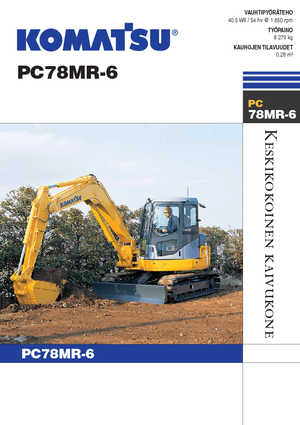 Excavadoras de orugas Komatsu PC78MR-6