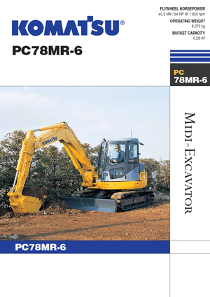 Excavadoras de orugas Komatsu PC78MR-6