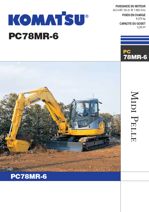 Excavadoras de orugas Komatsu PC78MR-6