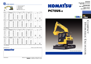 Excavadoras de orugas Komatsu PC78US-8