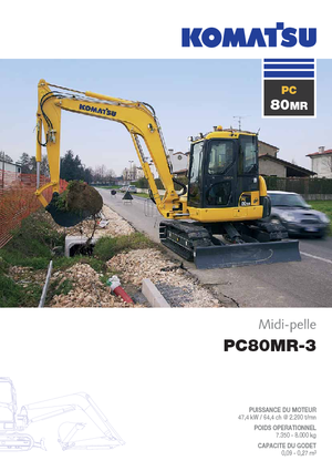 Excavadoras de orugas Komatsu PC80MR-3