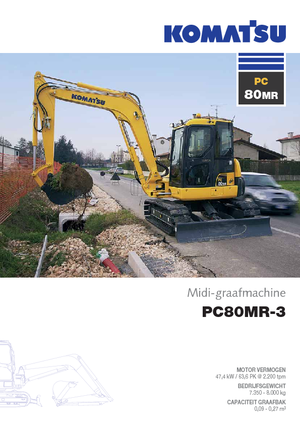 Excavadoras de orugas Komatsu PC80MR-3