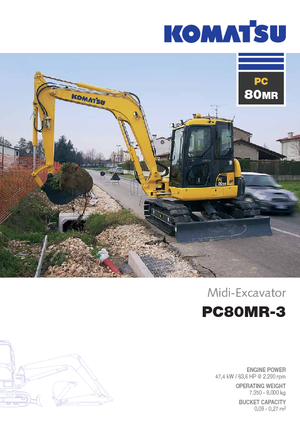 Excavadoras de orugas Komatsu PC80MR-3