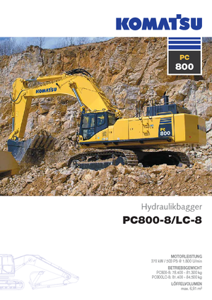 Excavadoras de orugas Komatsu PC800-8 E0