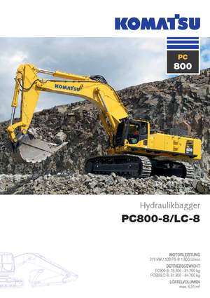 Excavadoras de orugas Komatsu PC800LC-8 E0