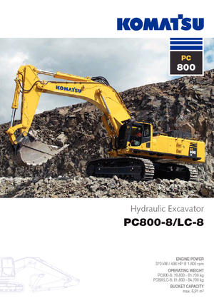 Excavadoras de orugas Komatsu PC800LC-8 E0