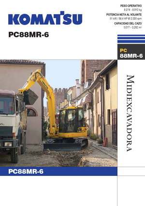 Excavadoras de orugas Komatsu PC88MR-6