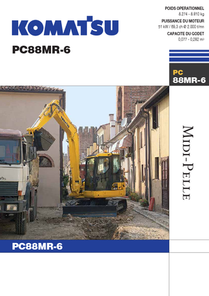 Excavadoras de orugas Komatsu PC88MR-6