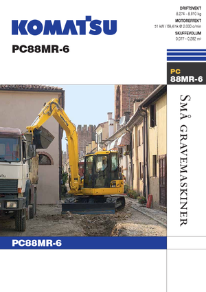 Excavadoras de orugas Komatsu PC88MR-6