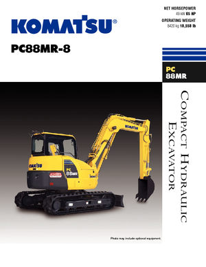 Excavadoras de orugas Komatsu PC88MR-8