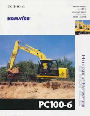 Excavadoras de orugas Komatsu PC100-6