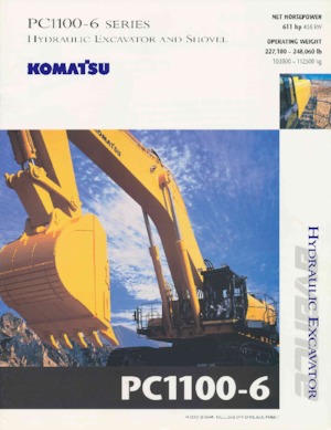 Excavadoras de orugas Komatsu PC1100-6