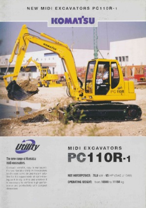 Excavadoras de orugas Komatsu PC110R-1