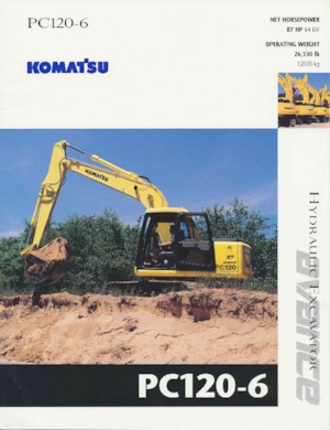 Excavadoras de orugas Komatsu PC120-6