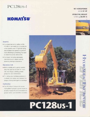 Excavadoras de orugas Komatsu PC128US-1