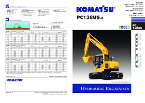 Excavadoras de orugas Komatsu PC138US-8