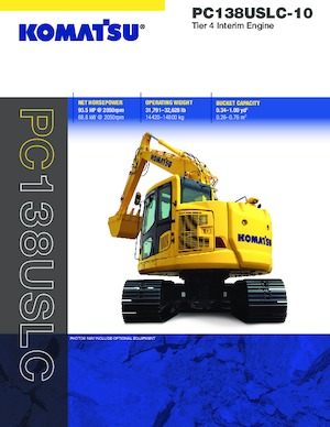 Excavadoras de orugas Komatsu PC138USLC-10