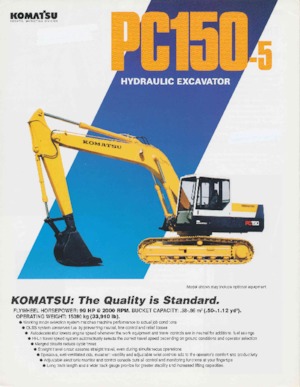 Excavadoras de orugas Komatsu PC150-5
