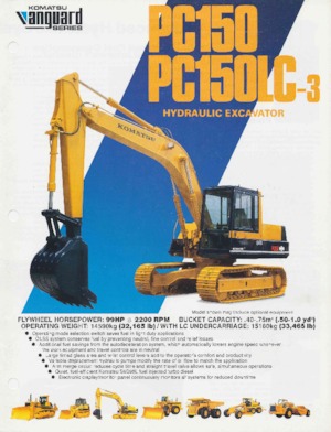 Excavadoras de orugas Komatsu PC150