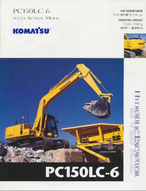 Excavadoras de orugas Komatsu PC150LC-6