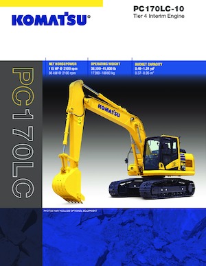 Excavadoras de orugas Komatsu PC170LC-10
