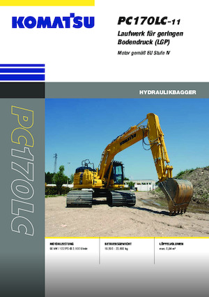 Excavadoras de orugas Komatsu PC170LC-11 LGP
