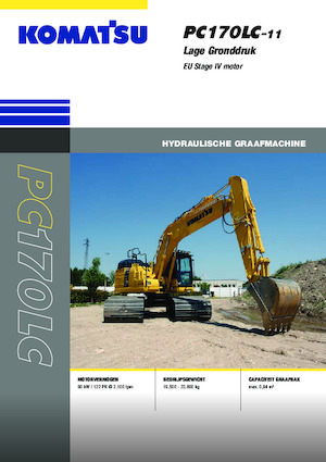 Excavadoras de orugas Komatsu PC170LC-11 LGP