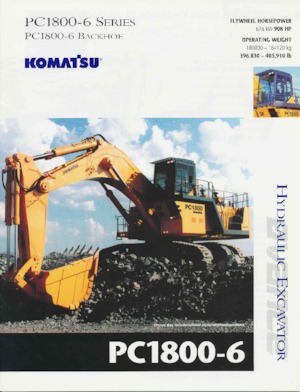 Excavadoras de orugas Komatsu PC1800-6