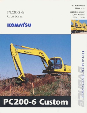 Excavadoras de orugas Komatsu PC200-6