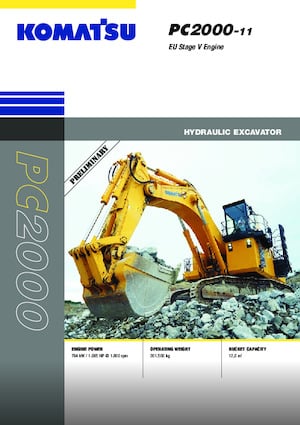 Excavadoras de orugas Komatsu PC2000-11
