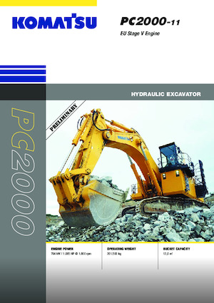 Excavadoras de orugas Komatsu PC2000-11