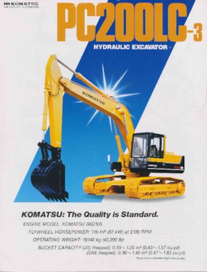 Excavadoras de orugas Komatsu PC200LC-3