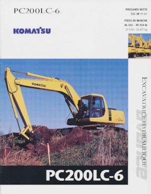 Excavadoras de orugas Komatsu PC200-6