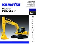Excavadoras de orugas Komatsu PC220LC-7