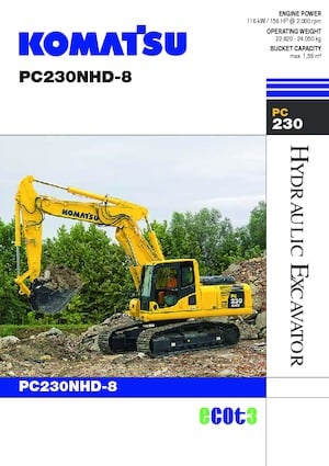 Excavadoras de orugas Komatsu PC230NHD-8
