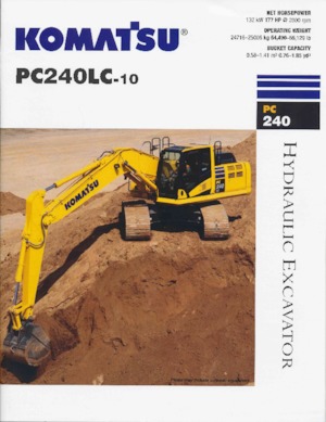 Excavadoras de orugas Komatsu PC240LC-10