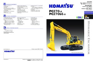 Excavadoras de orugas Komatsu PC270-8