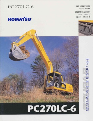 Excavadoras de orugas Komatsu PC270LC-6