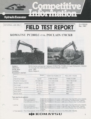Excavadoras de orugas Komatsu PC280LC-3