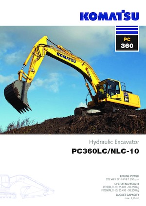 Excavadoras de orugas Komatsu PC360NLC-10