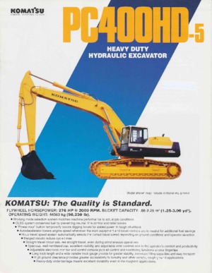 Excavadoras de orugas Komatsu PC400HD-5