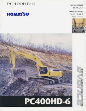Excavadoras de orugas Komatsu PC400HD-6