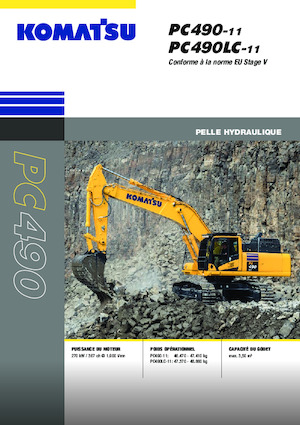 Excavadoras de orugas Komatsu PC490-11E0