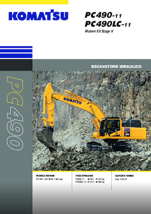Excavadoras de orugas Komatsu PC490LC-11E0