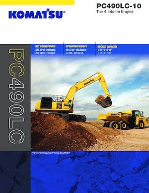 Excavadoras de orugas Komatsu PC490LC-10