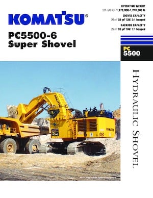 Excavadoras de orugas Komatsu PC5500-6