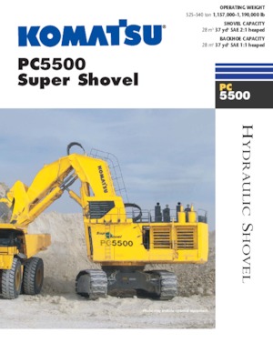 Excavadoras de orugas Komatsu PC5500