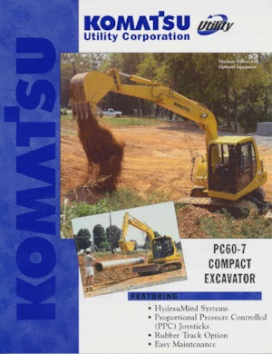 Excavadoras de orugas Komatsu PC60-7