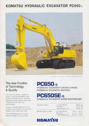 Excavadoras de orugas Komatsu PC650SE-5